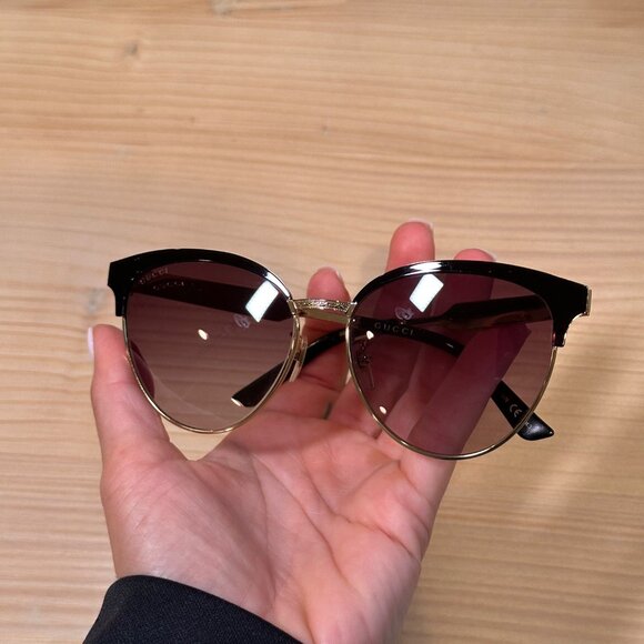 Gucci Sunglasses - Black & Gold main image 8